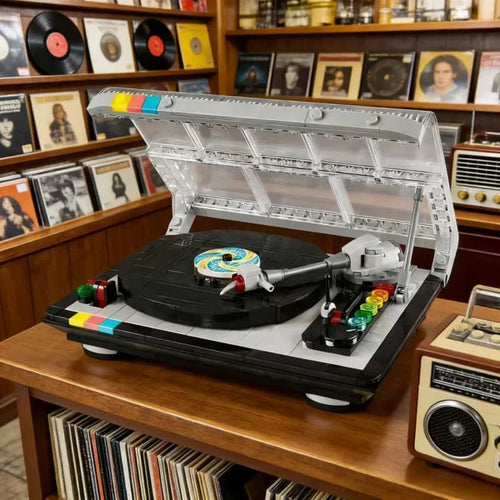 Tocadiscos Retro Vintage · Set de Construcción