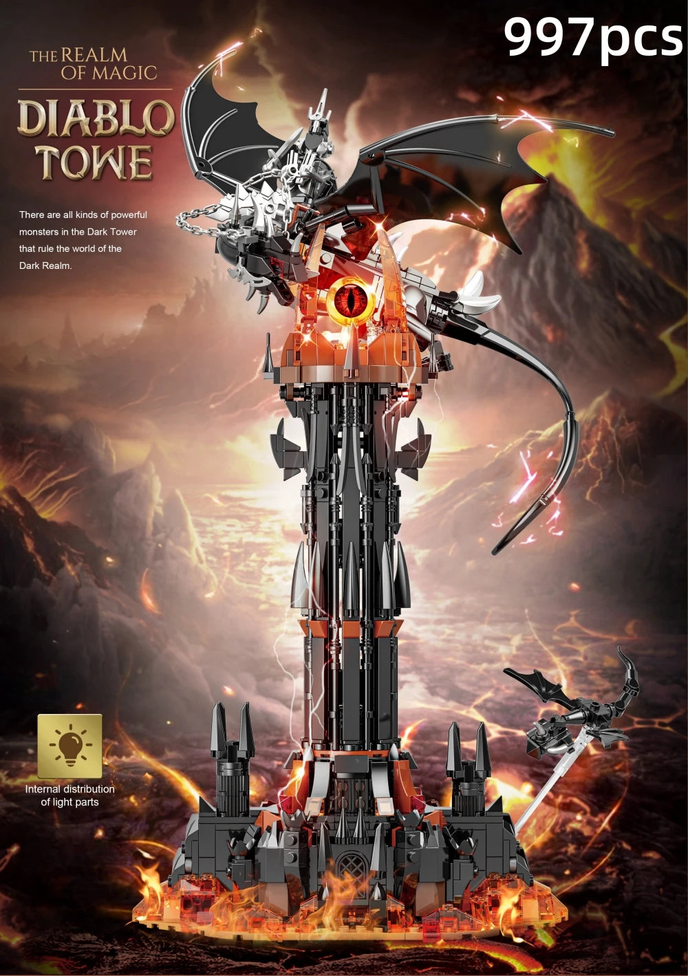 Barad-dûr · Torre Oscura con Nazgûl · 997 pezzi