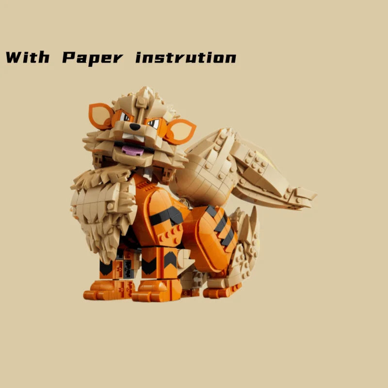Arcanine de bloques de construcción, 1.190 piezas