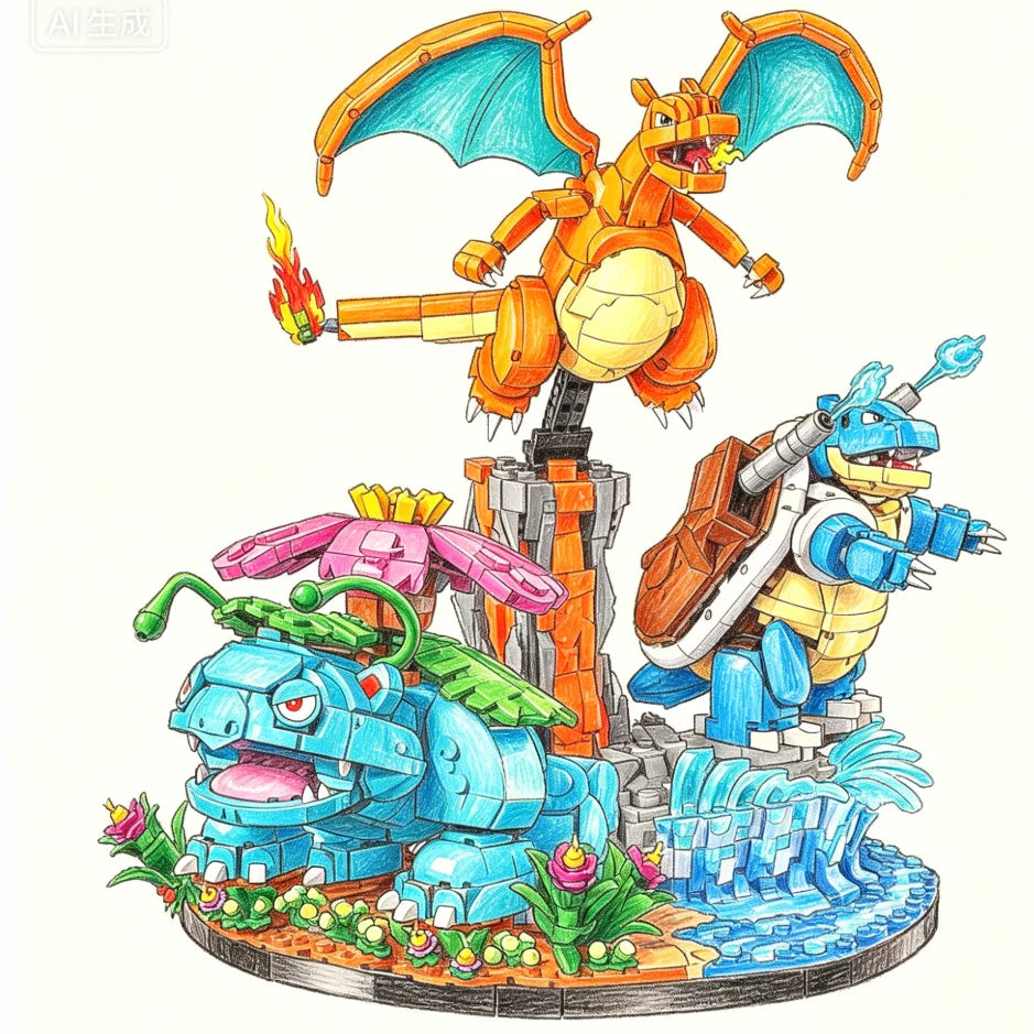Kanto Starter Trio · 6,838 pieces