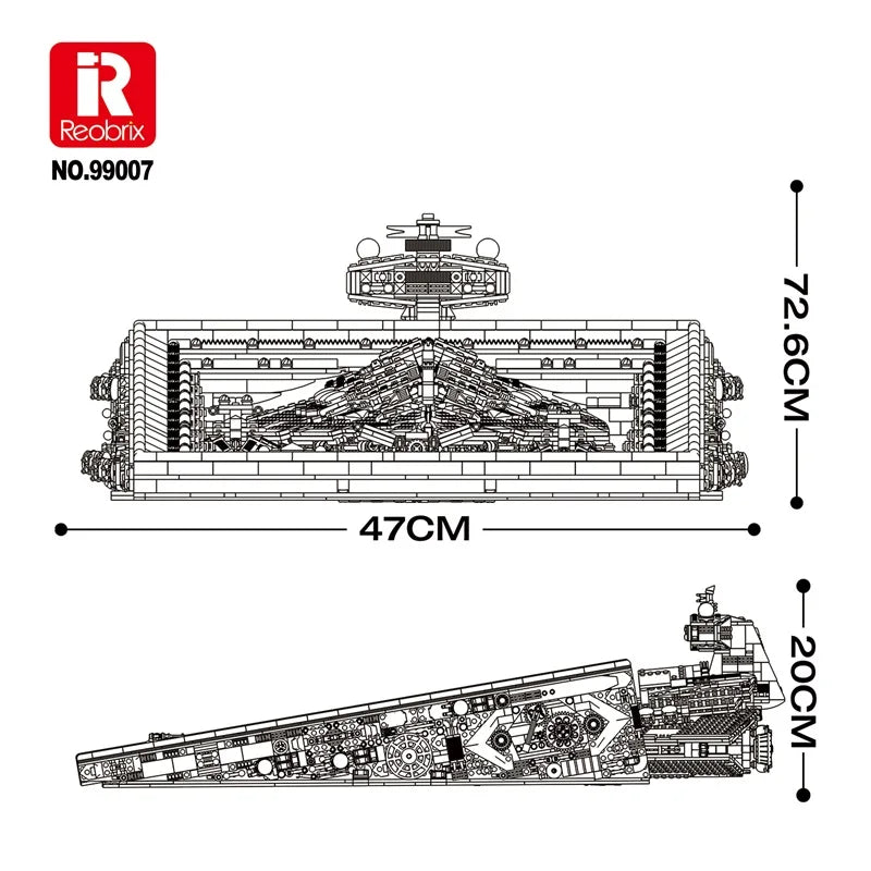 Destructor Imperial en Cuadro 3D · 5.345 piezas