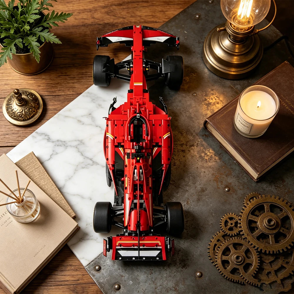 Ferrari SF-24 F1 de bloques, vista superior