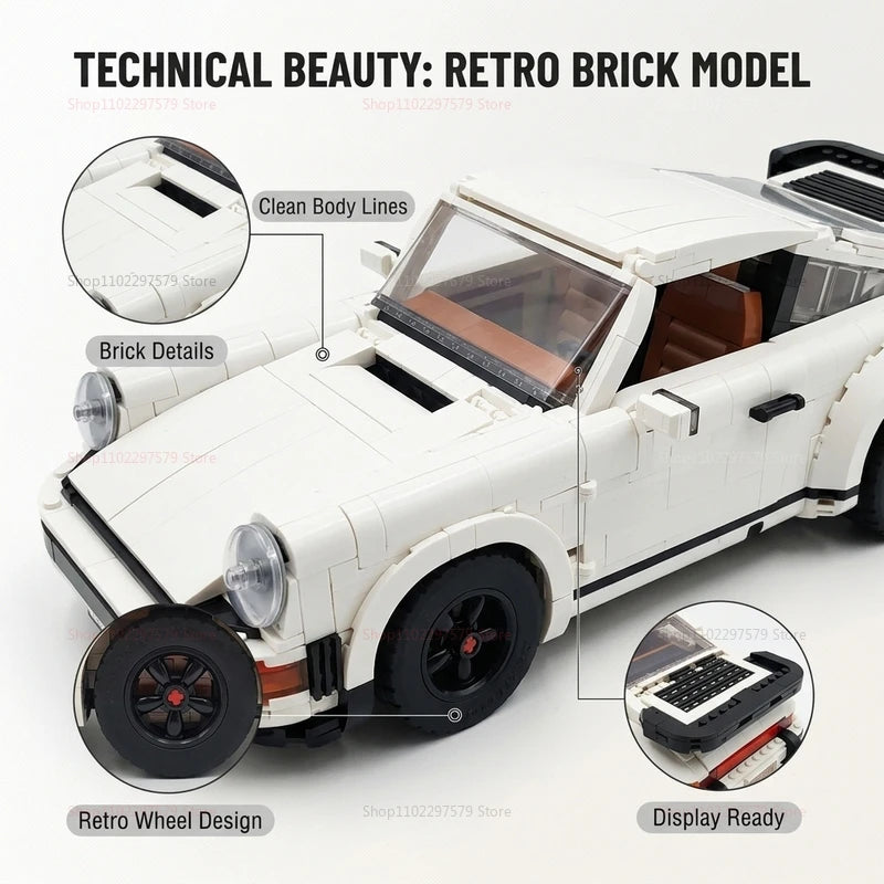 Coche Retro 2 en 1 · 1.458 piezas