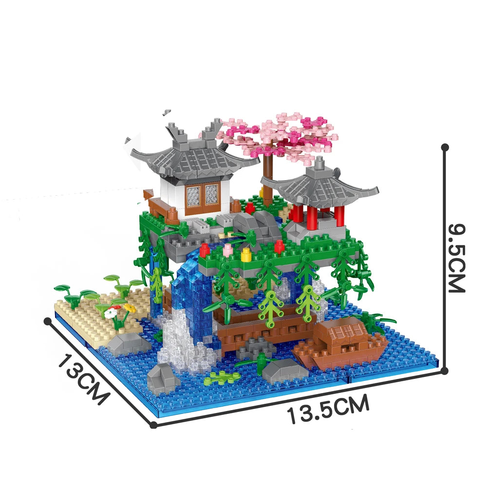Cherry Blossom Pond · with LED Lighting