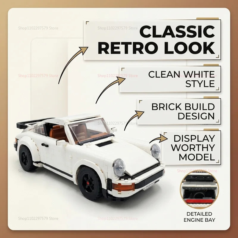 Coche Retro 2 en 1 · 1.458 piezas