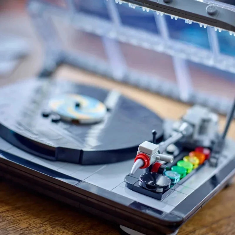 Tocadiscos Retro Vintage · Set de Construcción