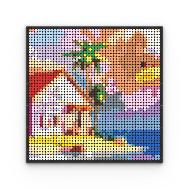 Cuadro Pixel Art de Anime, modelo 09