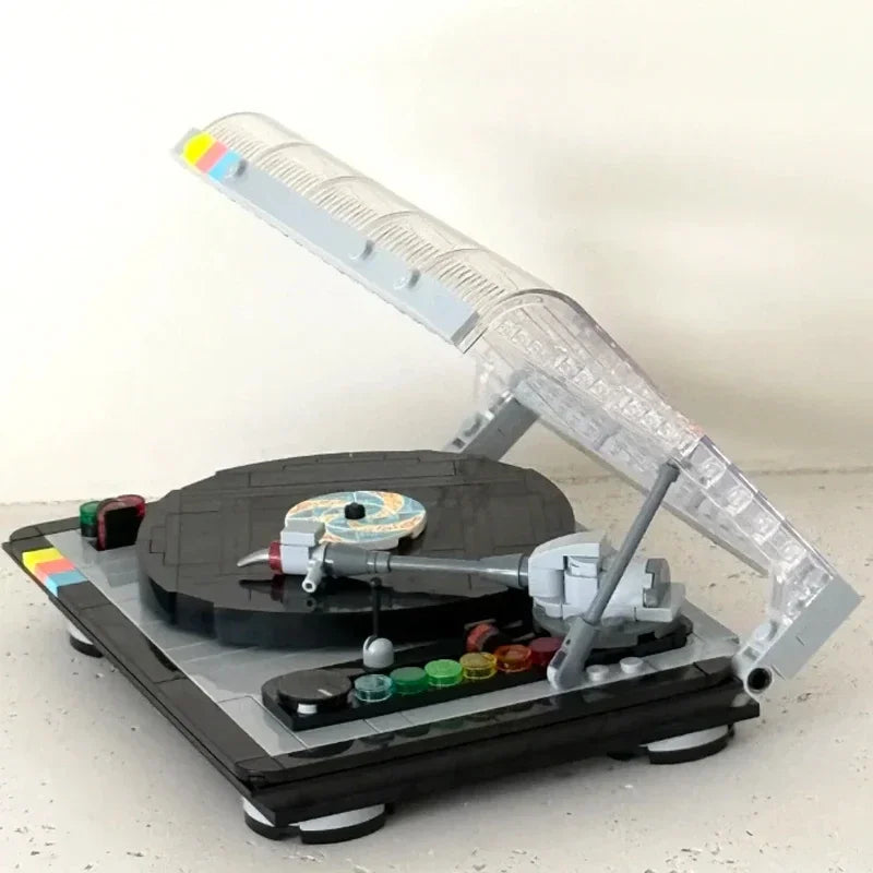 Tocadiscos Retro Vintage · Set de Construcción