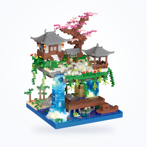 Cherry Blossom Pond · with LED Lighting